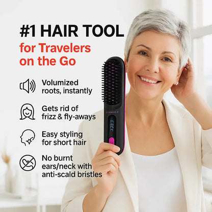 Varlen Wireless Ceramic Hair Straightening Comb