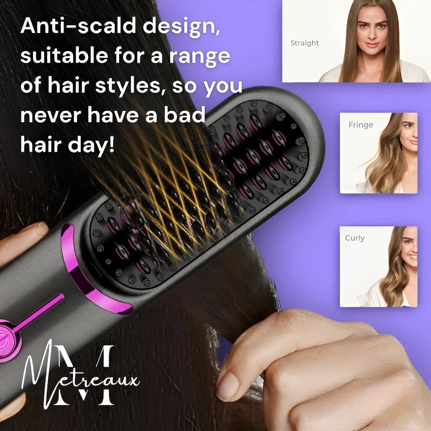 Varlen Wireless Ceramic Hair Straightening Comb